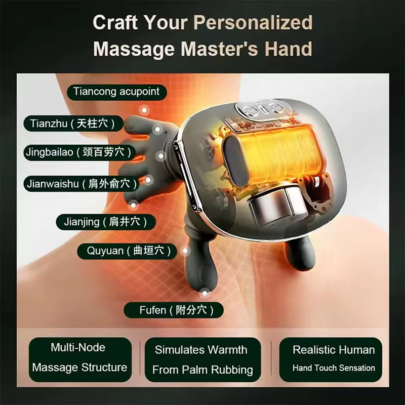 2025 Bionic Neck Shoulder Massager N7 Kneading Massager Shawl 3-Level Modes Neck Cervical Waist Leg Body Muscles Massage Pillow