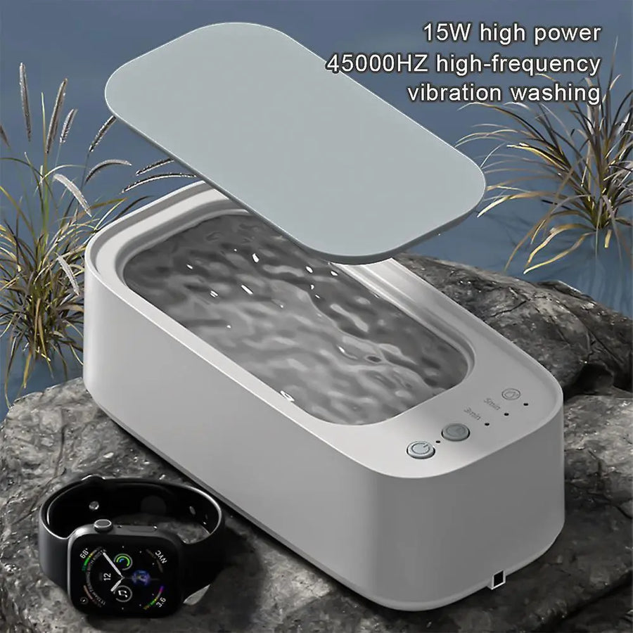 Ultrasonic Jewelry Cleaner Denture Glass Watch Ring Bath Tank Cleaning Machine
