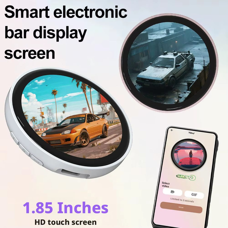 Electronic Display Badge Bar Bluetooth Smart Cyber Badge 1.85 Inch Hd Touch Screen Images, Gifs Text Short Videos Display