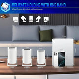 DDC Mini Projector,Upgraded Smart 4K Projector with Wifi 6 and Bluetooth 5.4,Portable Projector with Android 11, Automatic Keystone Correction,180 Degree,130 Inch Display (White)