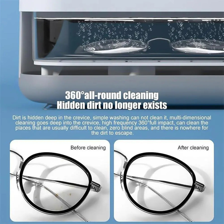 Ultrasonic Jewelry Cleaner Denture Glass Watch Ring Bath Tank Cleaning Machine