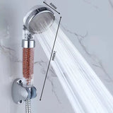 Functions High Pressure SPA Shower Head Water Saving Handheld Rainfall Bathroom Accessory Anion Filter Shower for Bathroom Decor